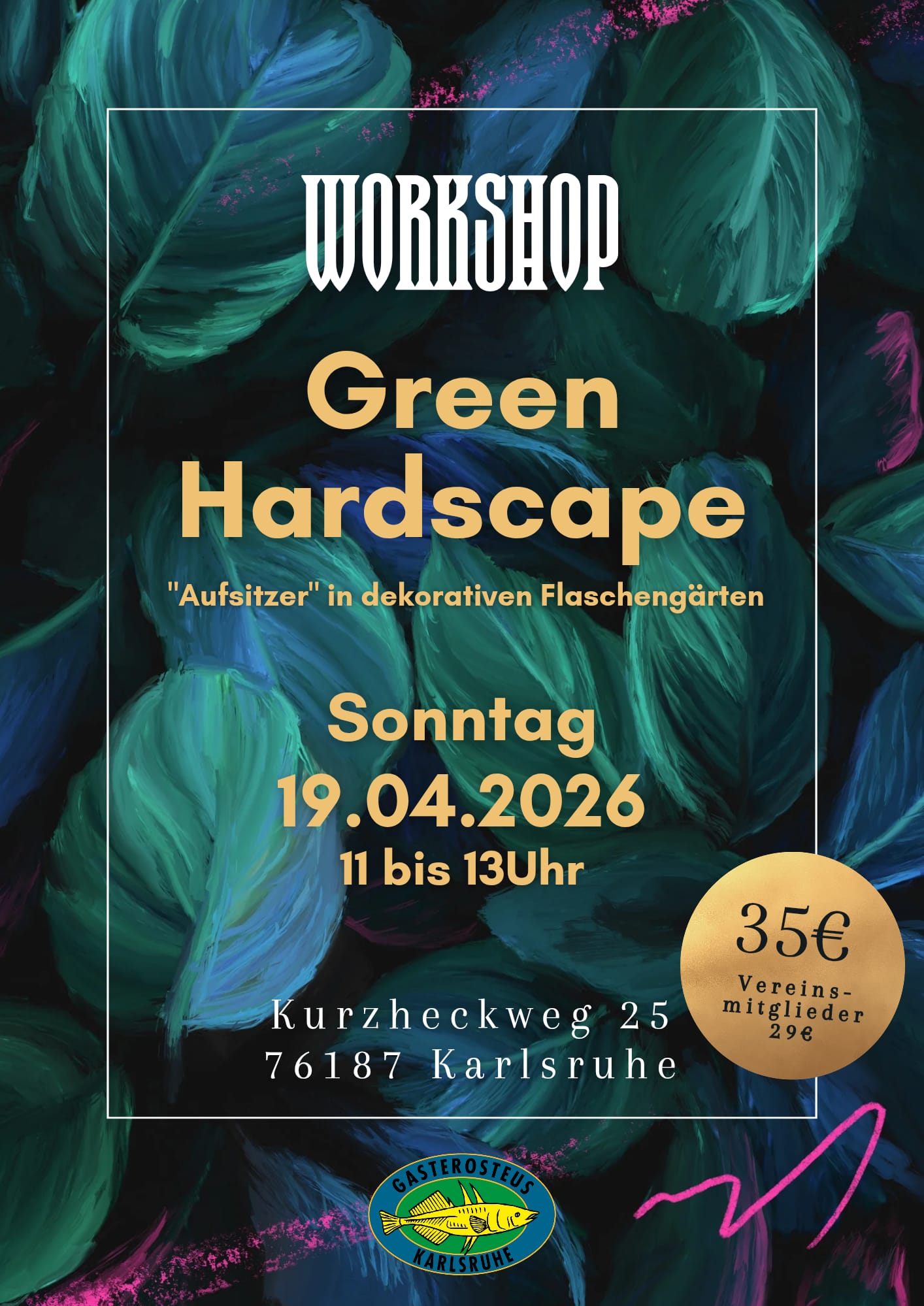 Workshop Green Hardscape am Sonntag 19.04.2026 vom 11 uhr bis 13 Uhr